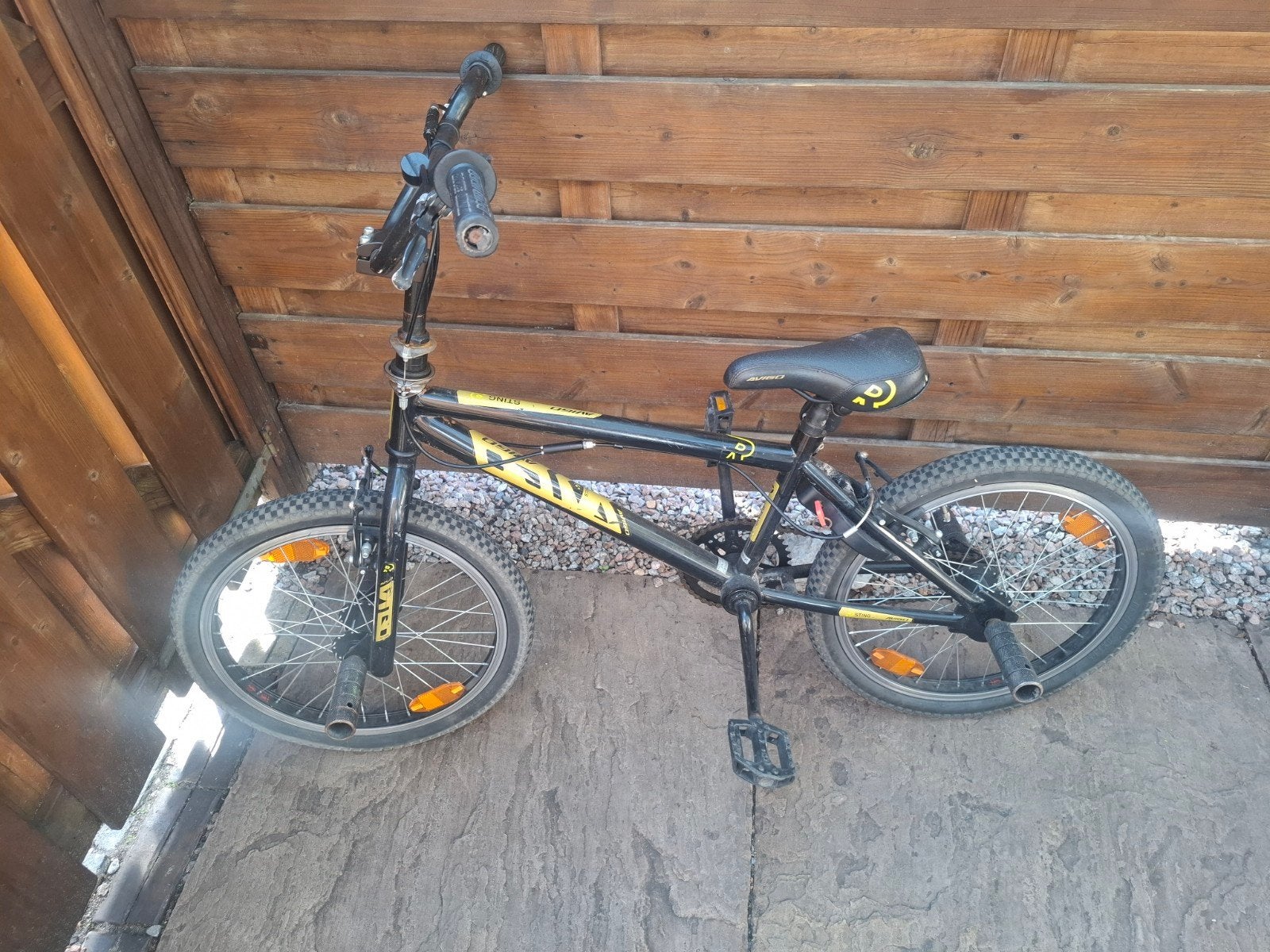 leuke crossfiets met stepjes voor en achter., Ophalen, Gebruikt, Staal