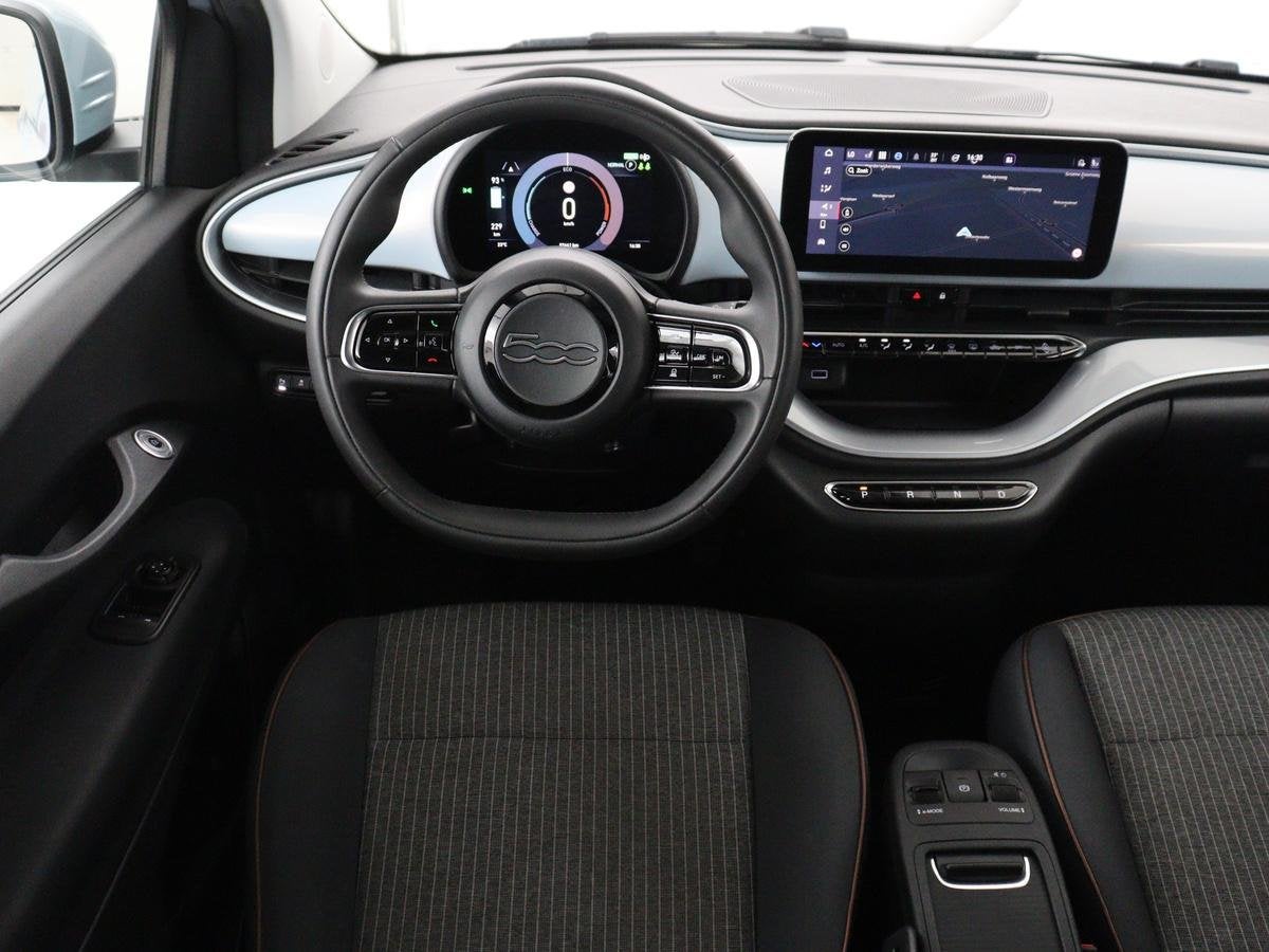 Fiat 500e Cabrio Icon 42 kWh | SOH 90,5% | 3 Fase | Adaptive, Auto's, Fiat, Stof, Gebruikt, 118 pk, Cabriolet