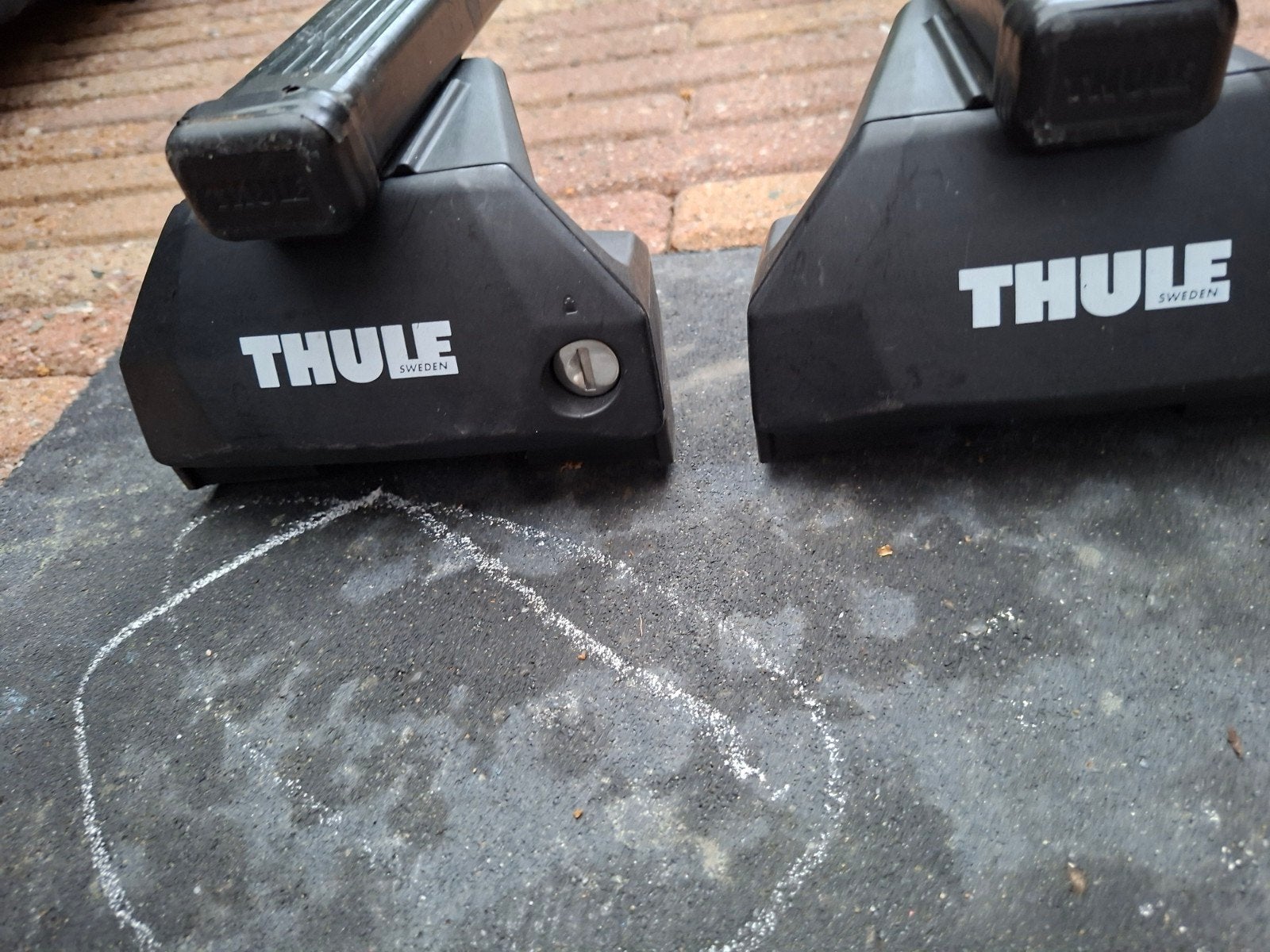 Thule Dakdragersysteem Flush Rail WingBar Evo Zwart, Ophalen, Gebruikt