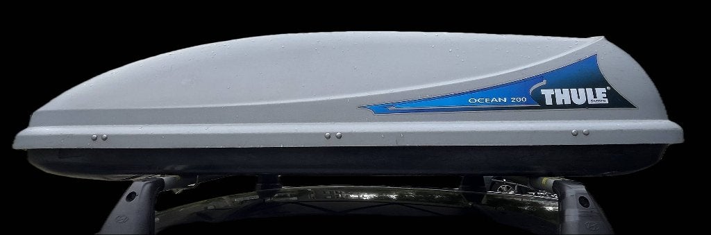 Ruime en betrouwbare Thule Ocean 200 dakkoffer, Auto diversen, Dakkoffers, Ophalen, Zo goed als nieuw