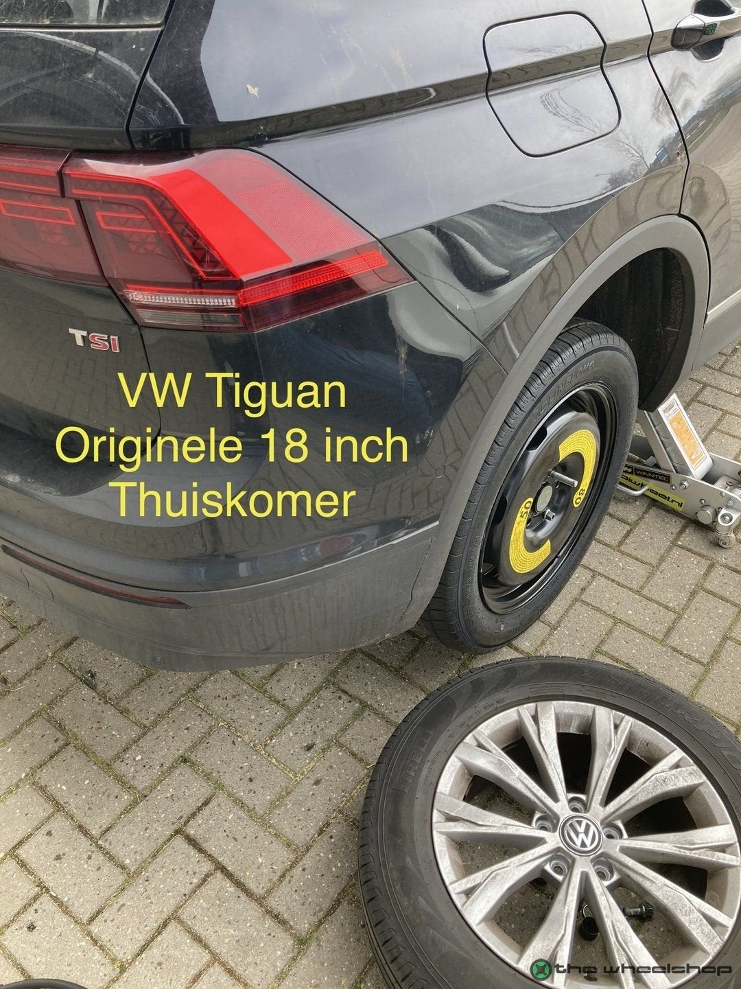 Thuiskomer Reservewiel VW Tiguan T-Roc Audi Q2 Q3 Skoda Kodi, Auto-onderdelen, Banden en Velgen, Gebruikt, -, Banden en Velgen