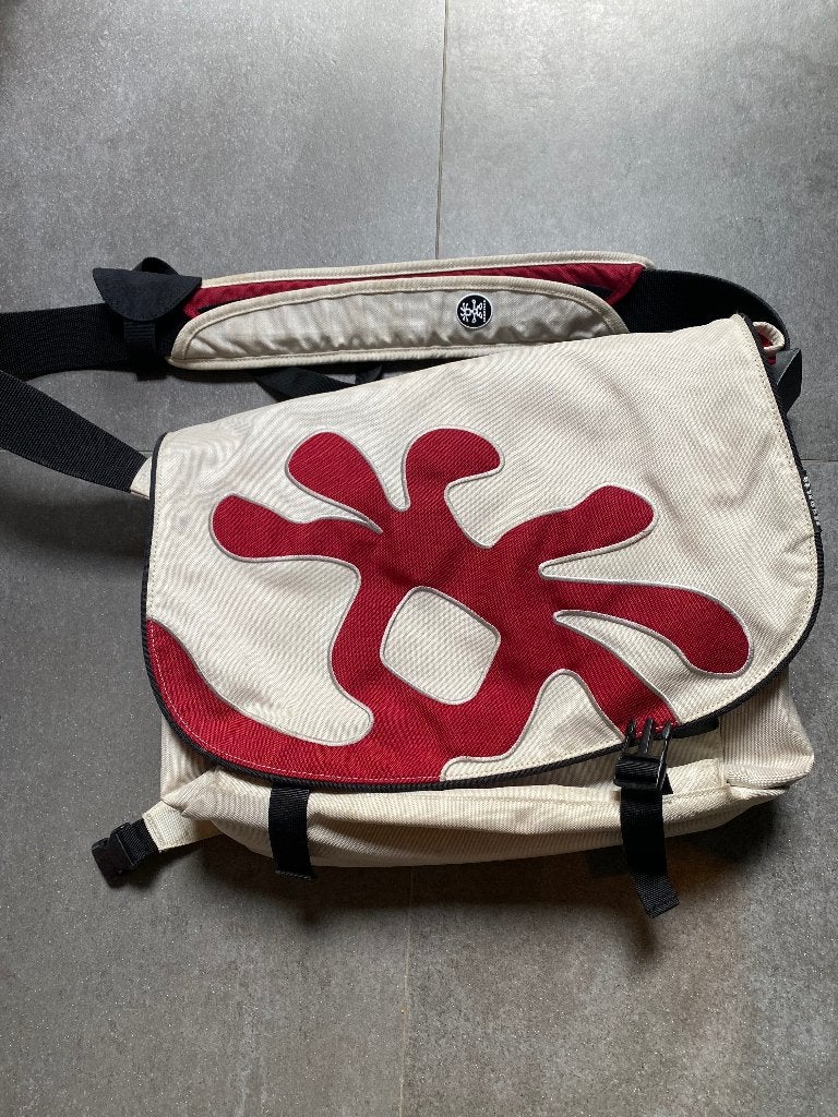 Crumpler Cheesy Disco messenger laptoptas, Ophalen, Beige, 15 inch, Zo goed als nieuw