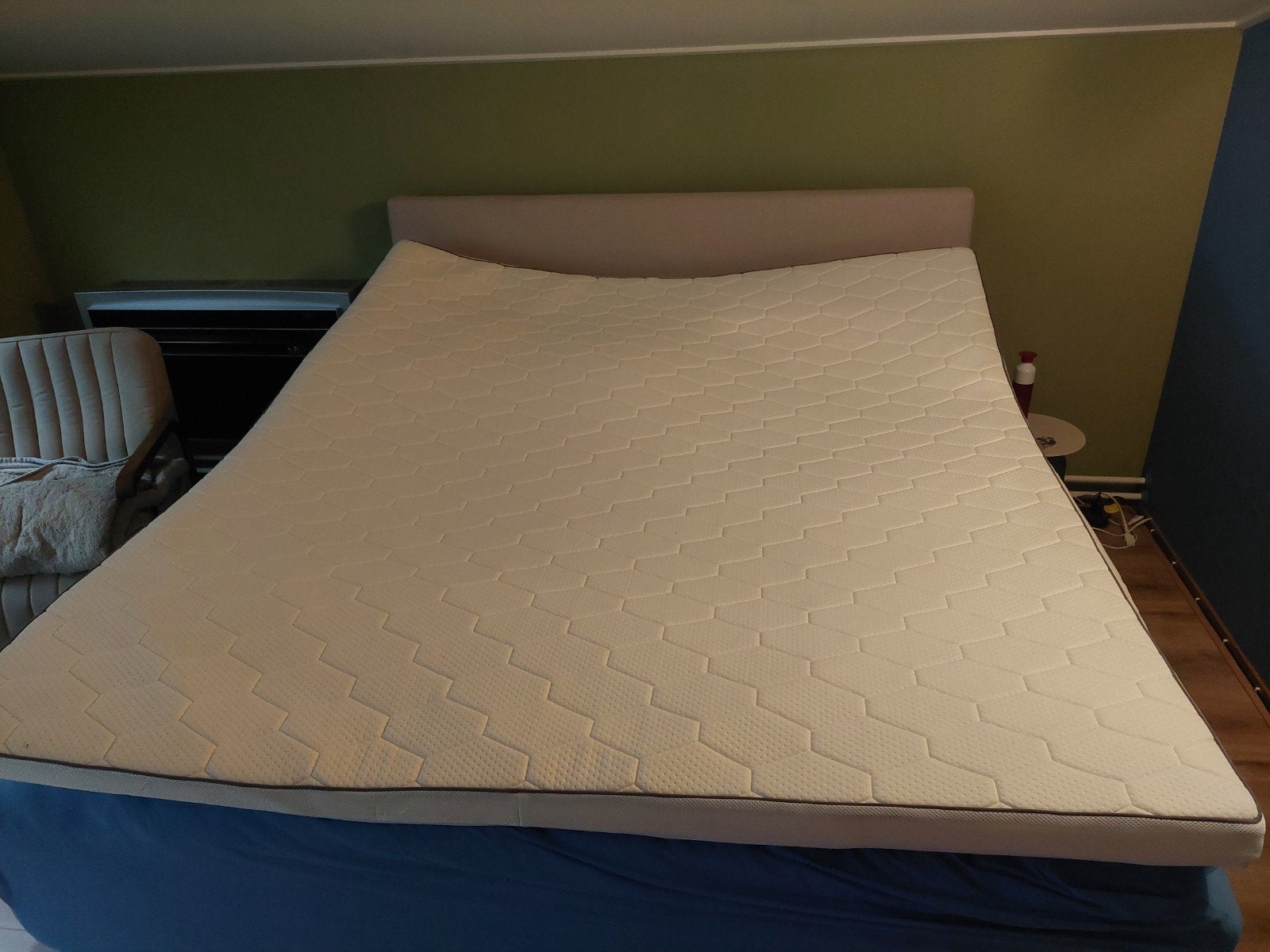 ZGAN: Topper Ivar Swiss Sense 180x200 cm, Huis en Inrichting, Ophalen, Zo goed als nieuw, Tweepersoons