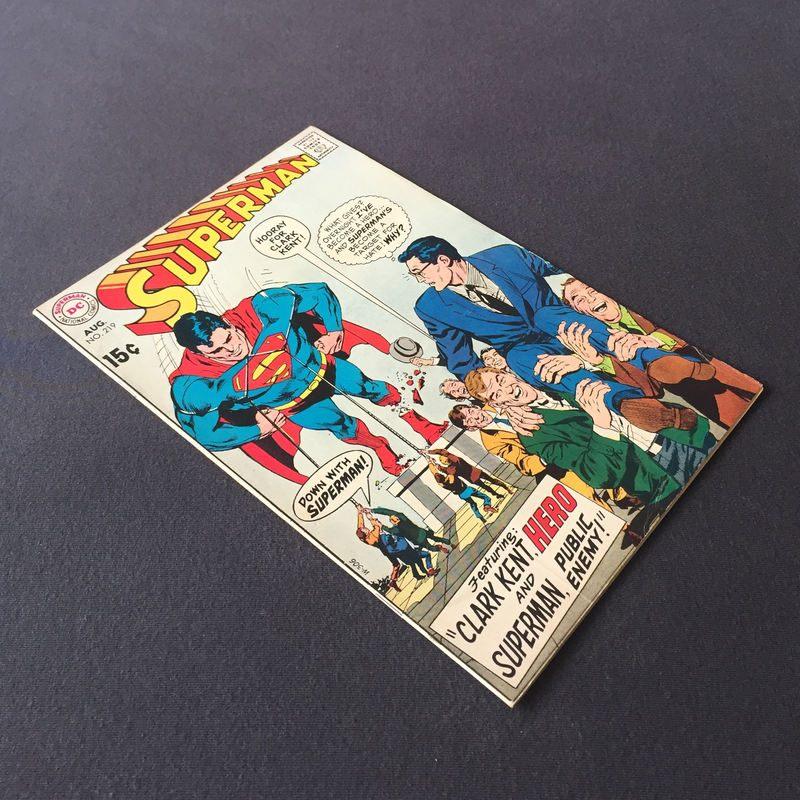 Superman Vol.1 #219 (1969) FN/VF (7.0), Amerika, Ophalen of Verzenden, DC Comics, Gelezen