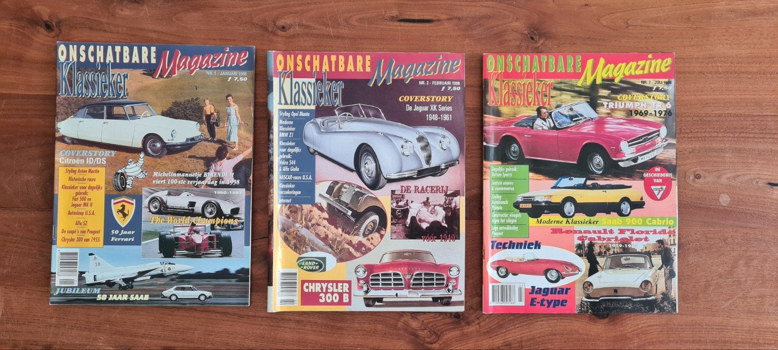 Onschatbare Klassieker Magazine - 3 nummers 1998, Boeken, Auto's | Boeken, Gelezen, Algemeen, Ophalen of Verzenden