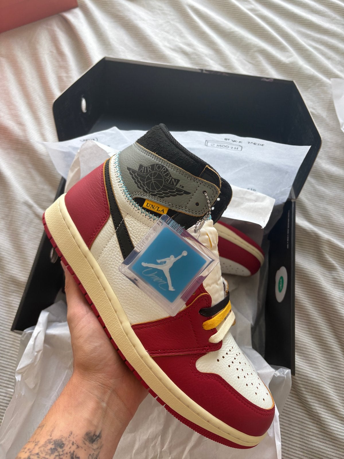 Nike Air Jordan 1 Retro High OG SP Union LA Chicago Shadow, Kleding | Heren, Ophalen of Verzenden, Nieuw, Overige kleuren, Sneakers of Gympen