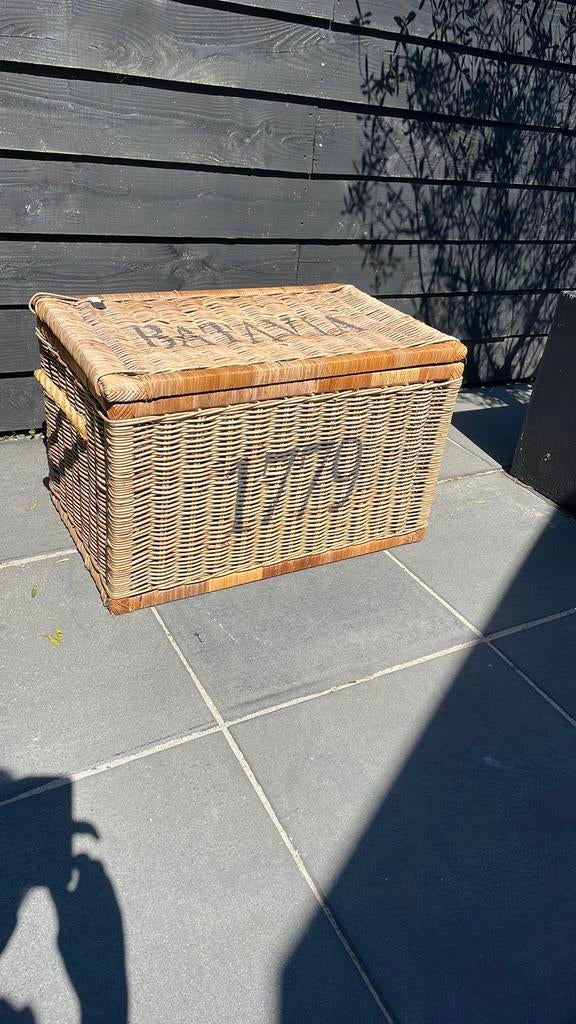 Riviera maison grote mand, Ophalen of Verzenden, Zo goed als nieuw, Rechthoekig, Riet