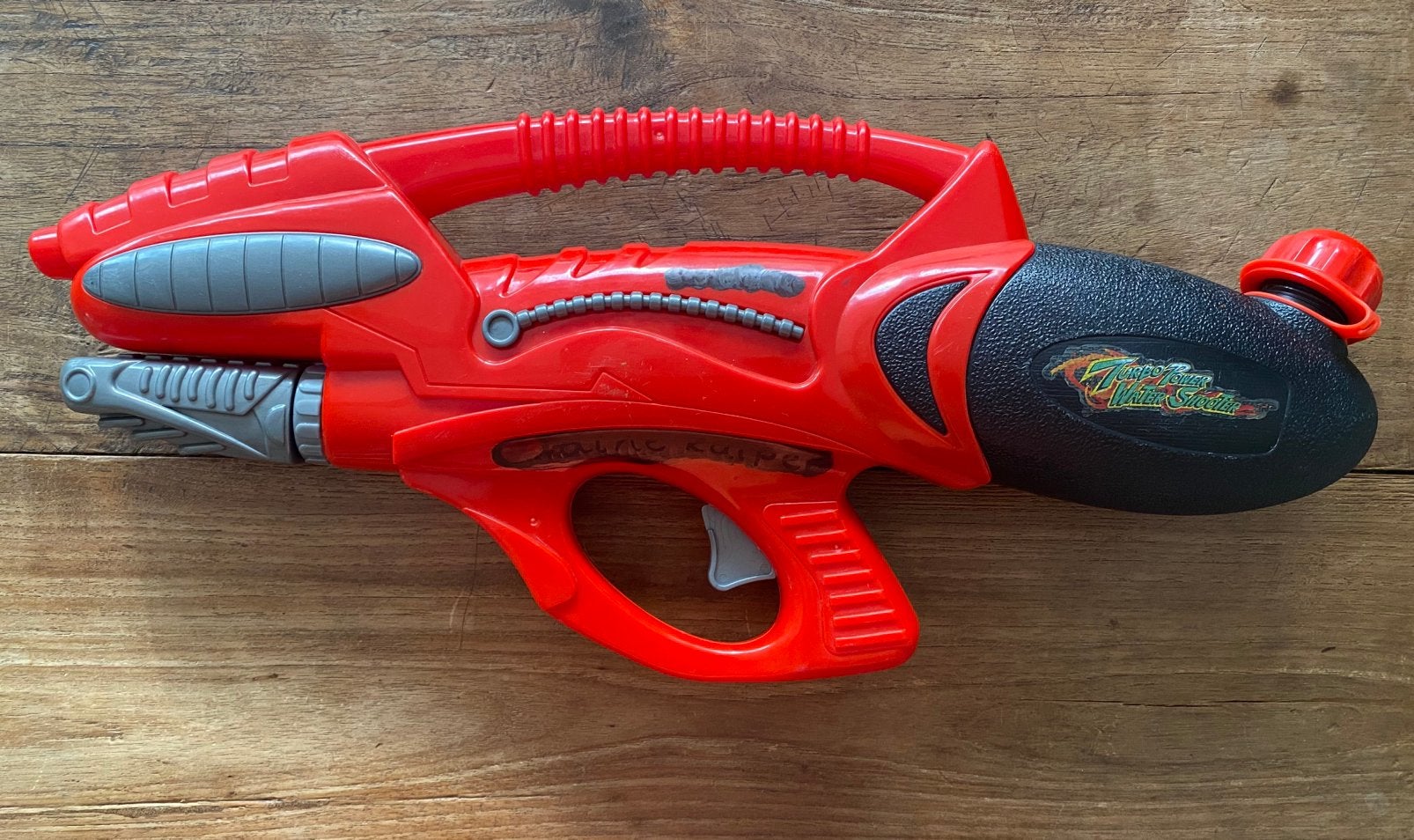 Waterpistool TurboPower, Ophalen, Gebruikt