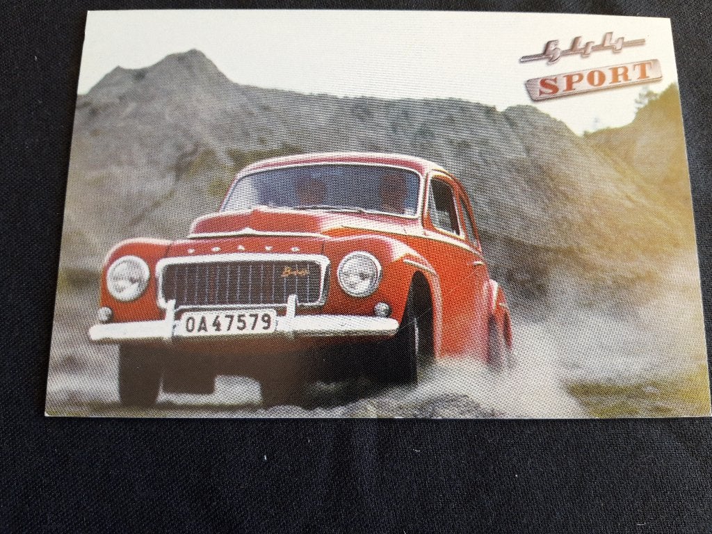 Volvo 544 Sport 1958-65 Kattenrug, ansichtkaart, Verzamelen, Ansichtkaarten | Themakaarten, Ophalen of Verzenden, 1960 tot 1980