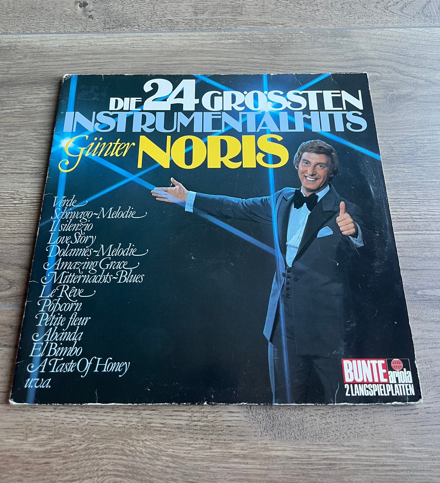 LP die 24 instrumentalhits grossten  günter noris, Ophalen of Verzenden, Zo goed als nieuw, 12 inch, Levenslied of Smartlap