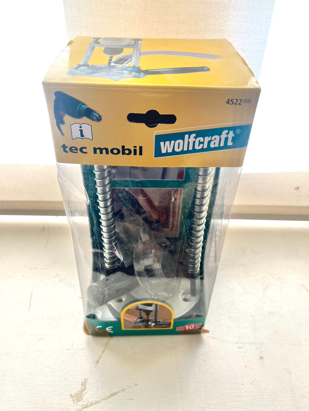 Wolfcraft mobiele boorstandaard, Ophalen of Verzenden, Zo goed als nieuw, Elektrisch, Bovenfrees