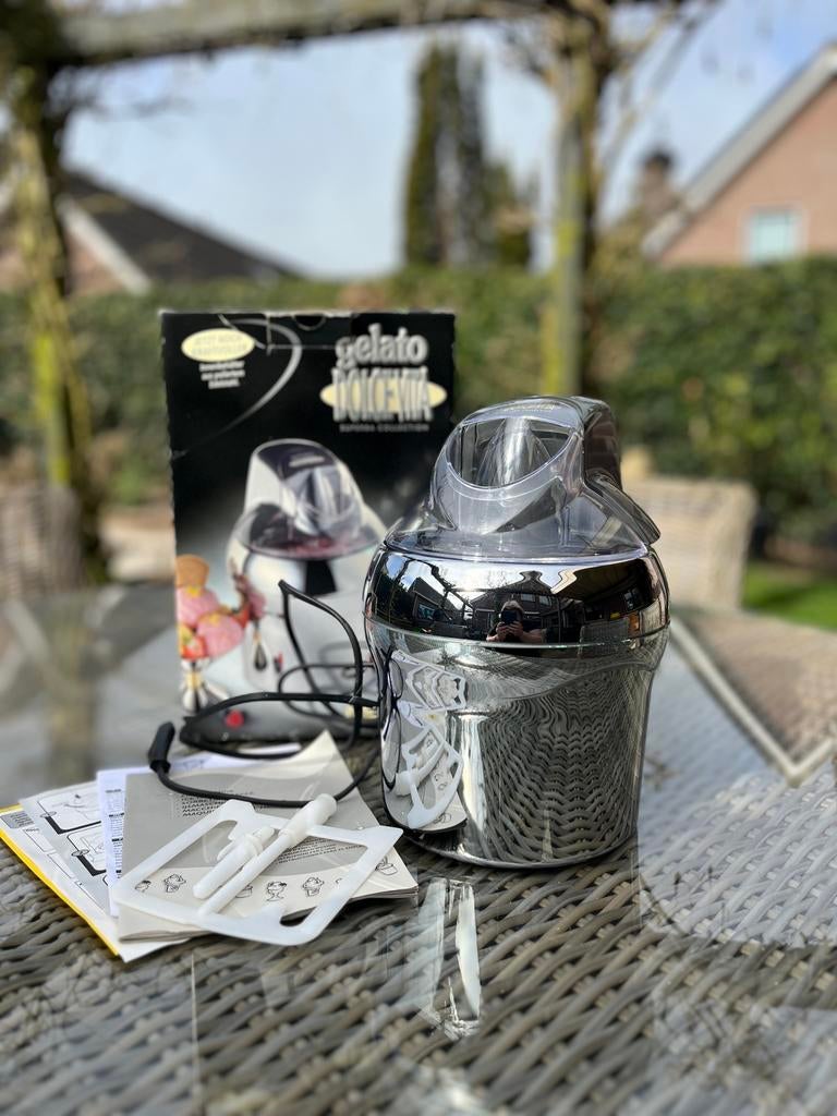 Nemox ijsmachine / compleet in doos-ideaal voor de zomer, Witgoed en Apparatuur, Ophalen of Verzenden, Gebruikt
