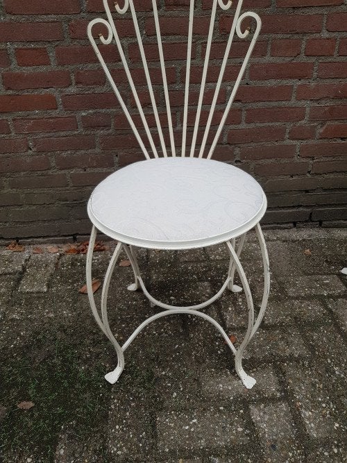 Franse tuinstoel brocante 2 stuks, Antiek en Kunst, Antiek | Meubels | Stoelen en Banken, Ophalen of Verzenden
