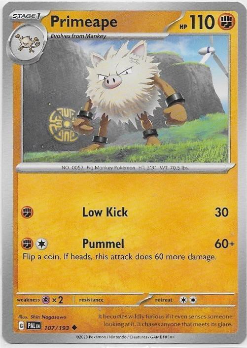 Paldea Evolved,  Primeape [uncommon] 107/193, Verzenden, Nieuw, Losse kaart