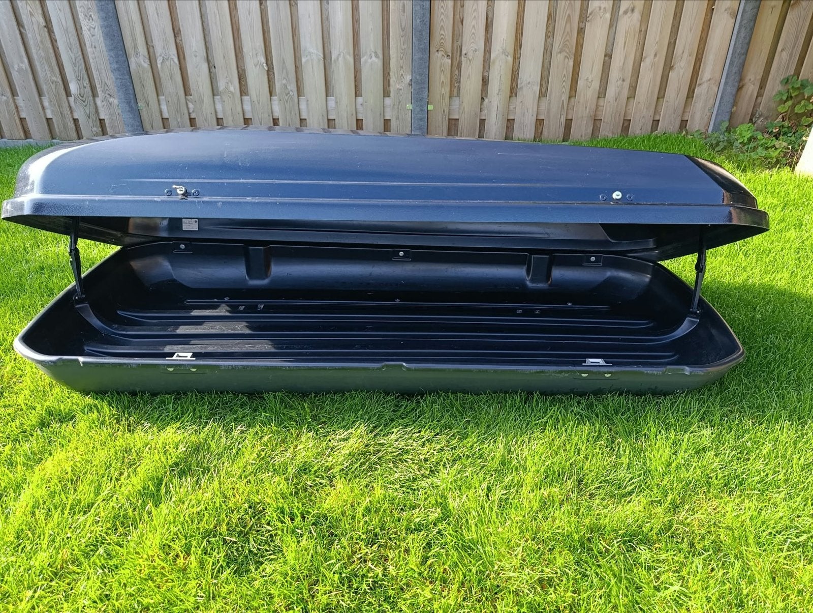 Zwarte Dakkoffer Hapro 420 liter, Ophalen, Gebruikt