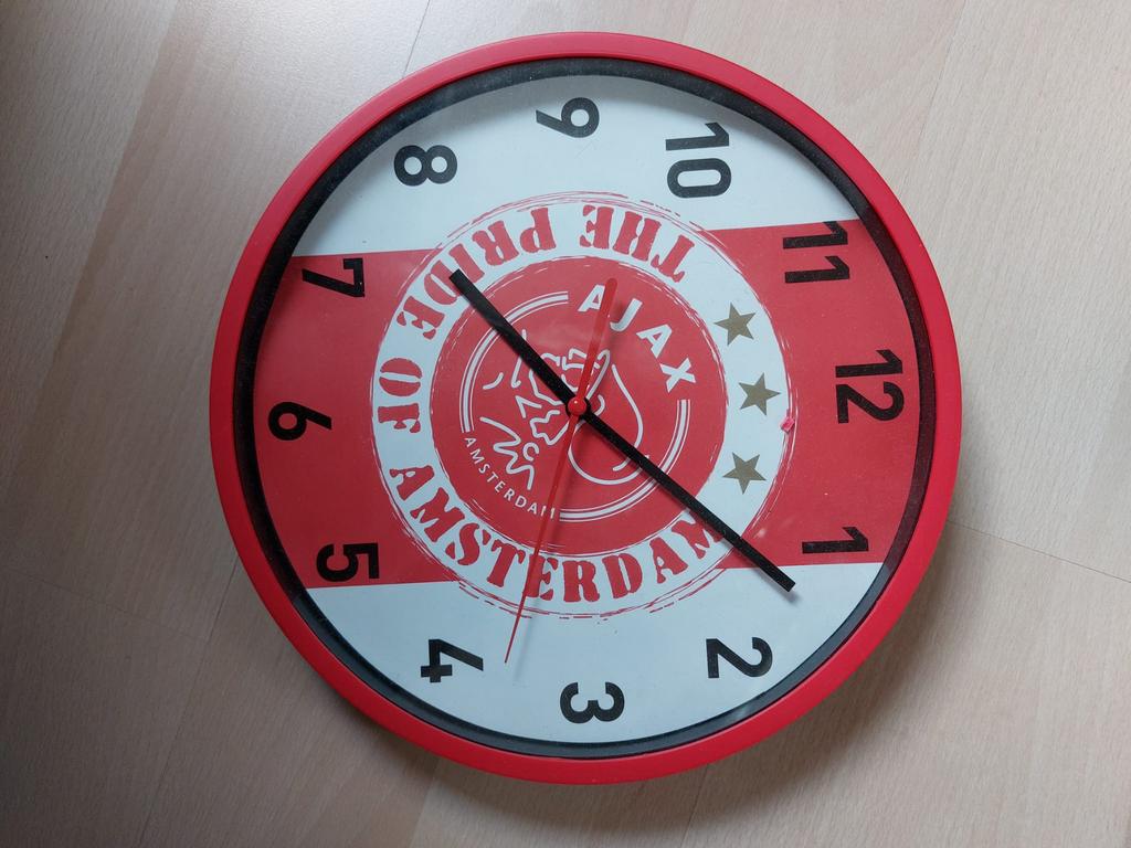Ajax klok, Ophalen, Zo goed als nieuw, Wandklok