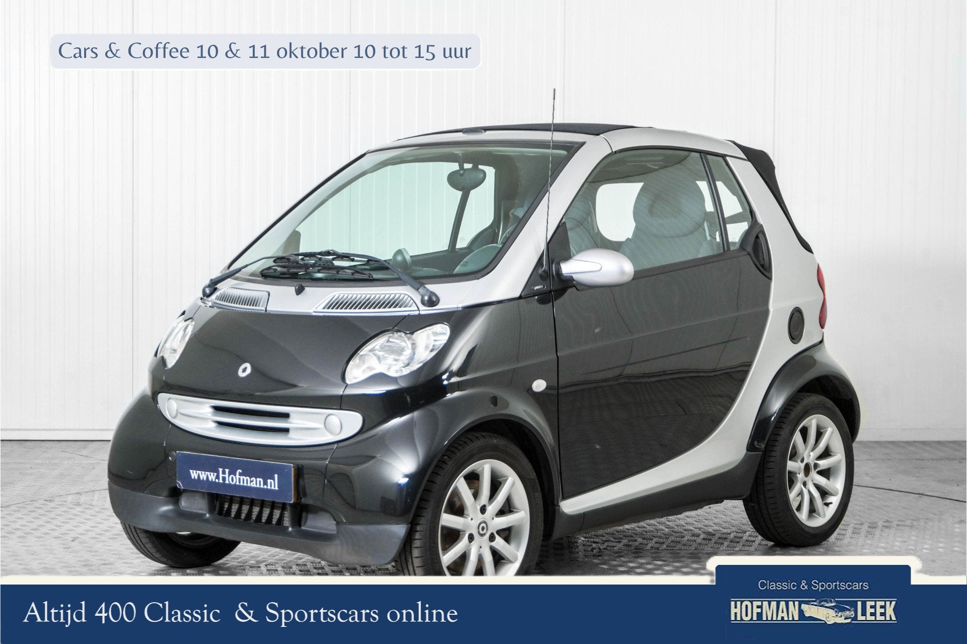 Smart Fortwo cabrio 0.7 purestyle (bj 2005, automaat), Auto's, Achterwielaandrijving, Cabriolet, Origineel Nederlands, Bedrijf