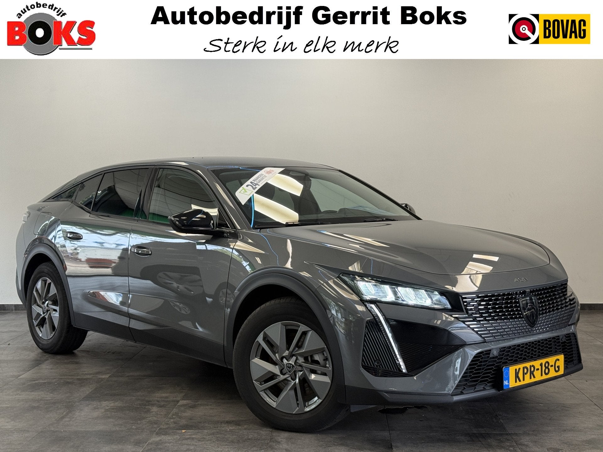 Peugeot 408 1.6 HYbrid Allure 180 EAT8 Navigatie Full-led Ad, Auto's, 12 maanden, Gebruikt, 4 cilinders, Bedrijf