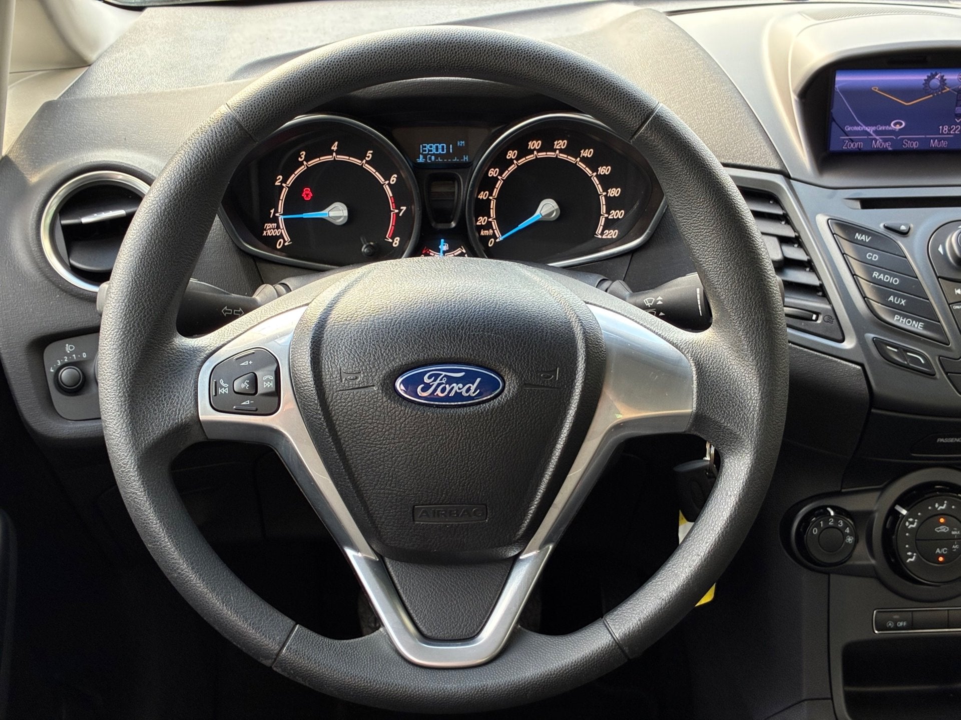 Ford Fiesta 1.0 Style|1e Eigenaar|Navigatie|Airco|Elektr.ram, Voorwielaandrijving, Euro 5, 525 kg, 23 km/l
