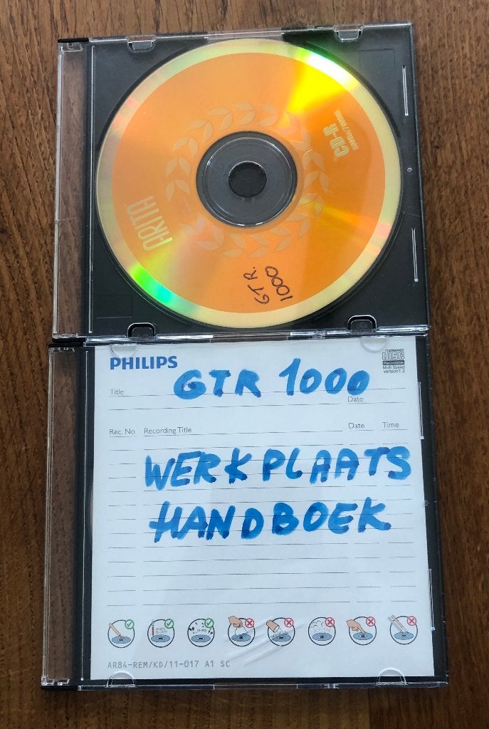 GTR 1000 Werkplaatshandboek op CD-R, Ophalen of Verzenden, Gebruikt