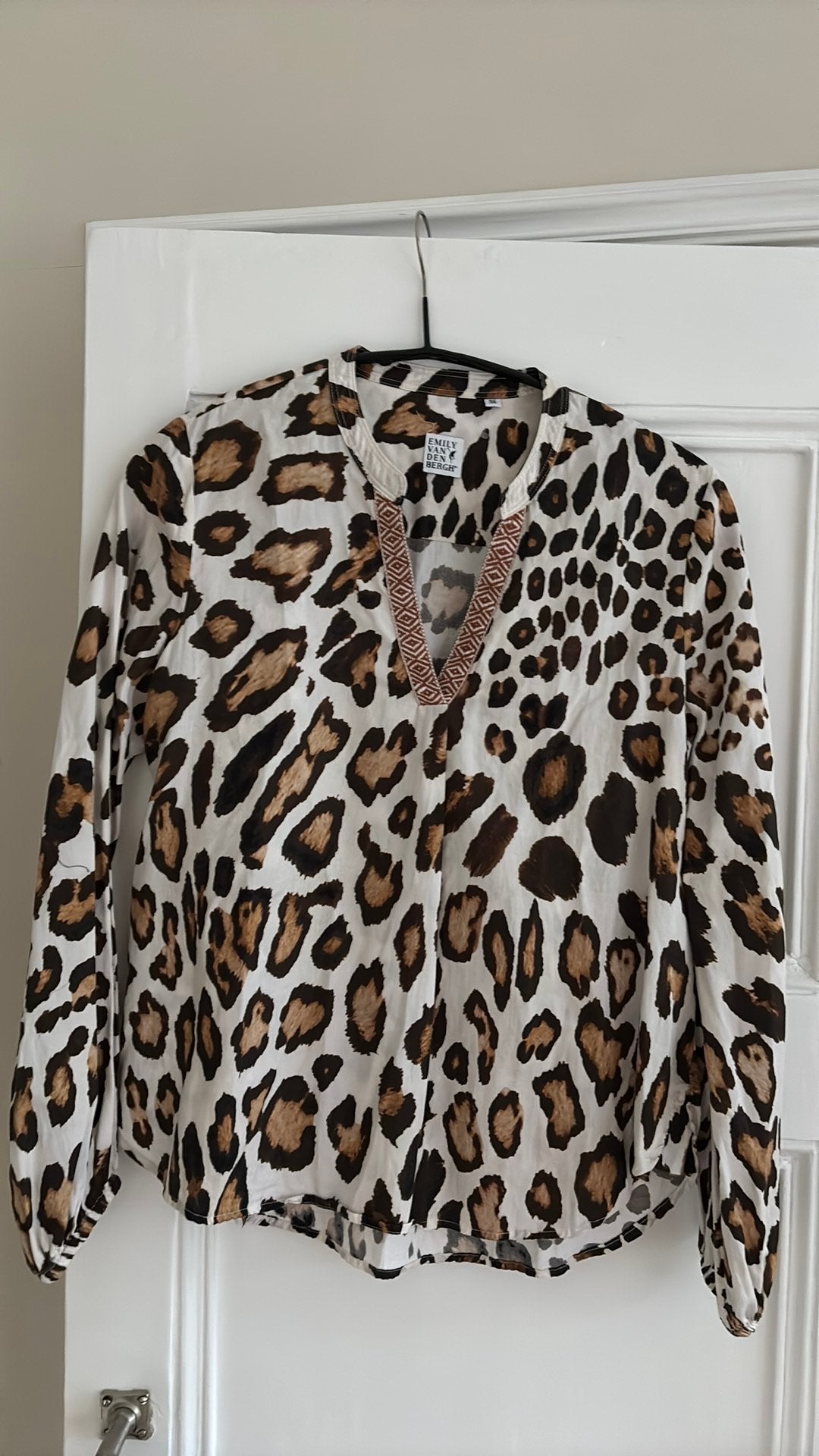 Emily van den Bergh blouse nieuw dierenprint 38 nieuw, Verzenden, Nieuw, Maat 38/40 (M), Overige kleuren