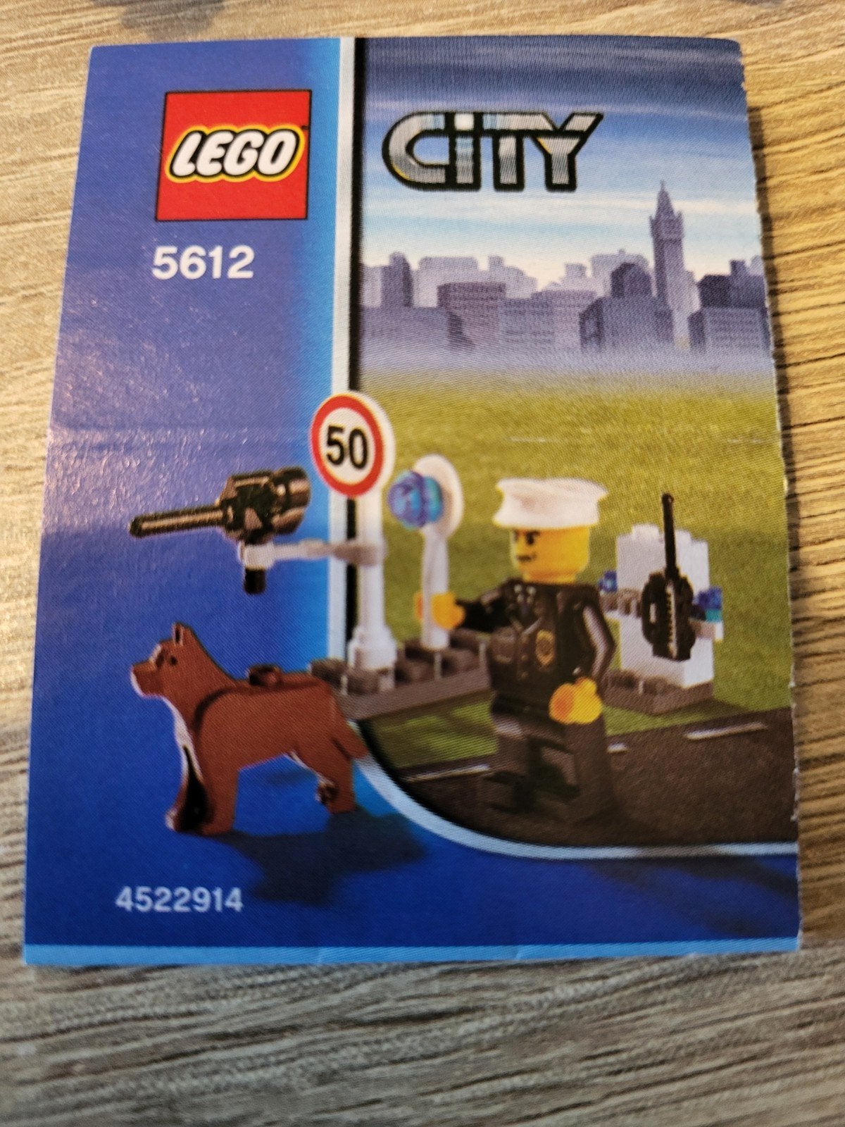Lego City Politieagent met hond en snelheidsmeter (5612), Lego, Ophalen of Verzenden, Inclusief instructies, Complete set