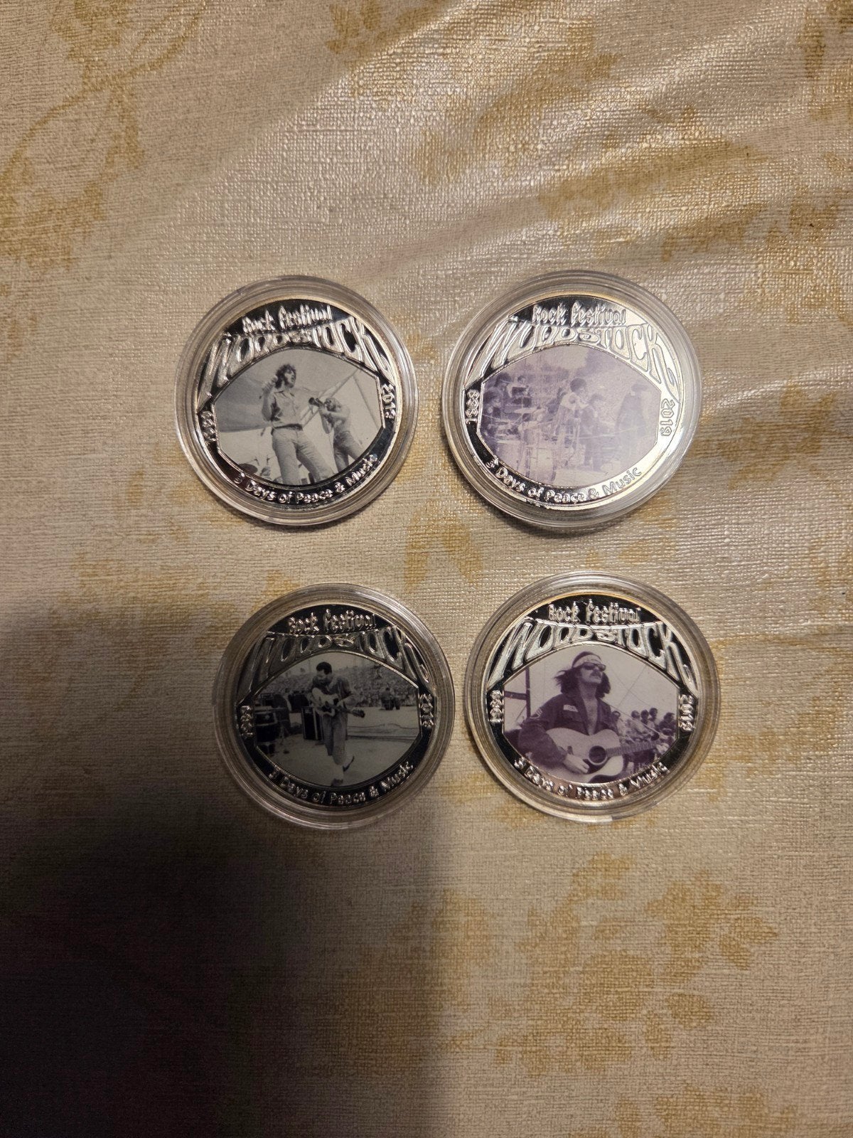 Woodstock 50th Anniversary Herdenkingsmunten Set, Ophalen of Verzenden
