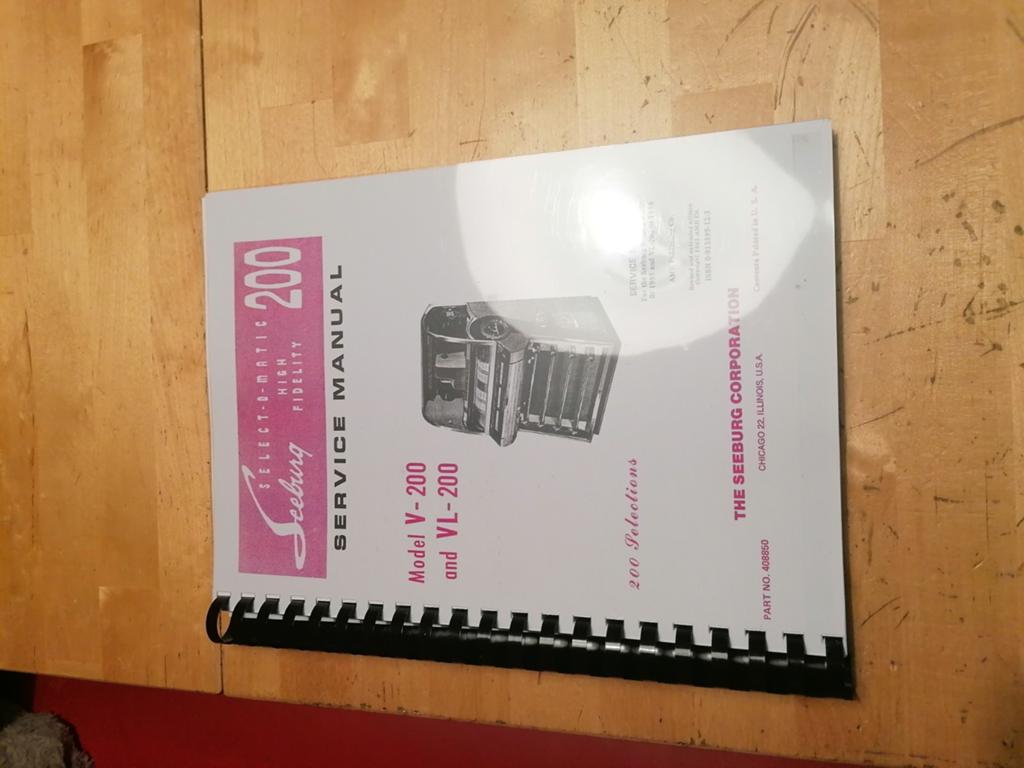 Seeburg V200 Service Manual - Jukebox Onderhoudshandboek, Ophalen of Verzenden, 1950 tot 1960, Seeburg
