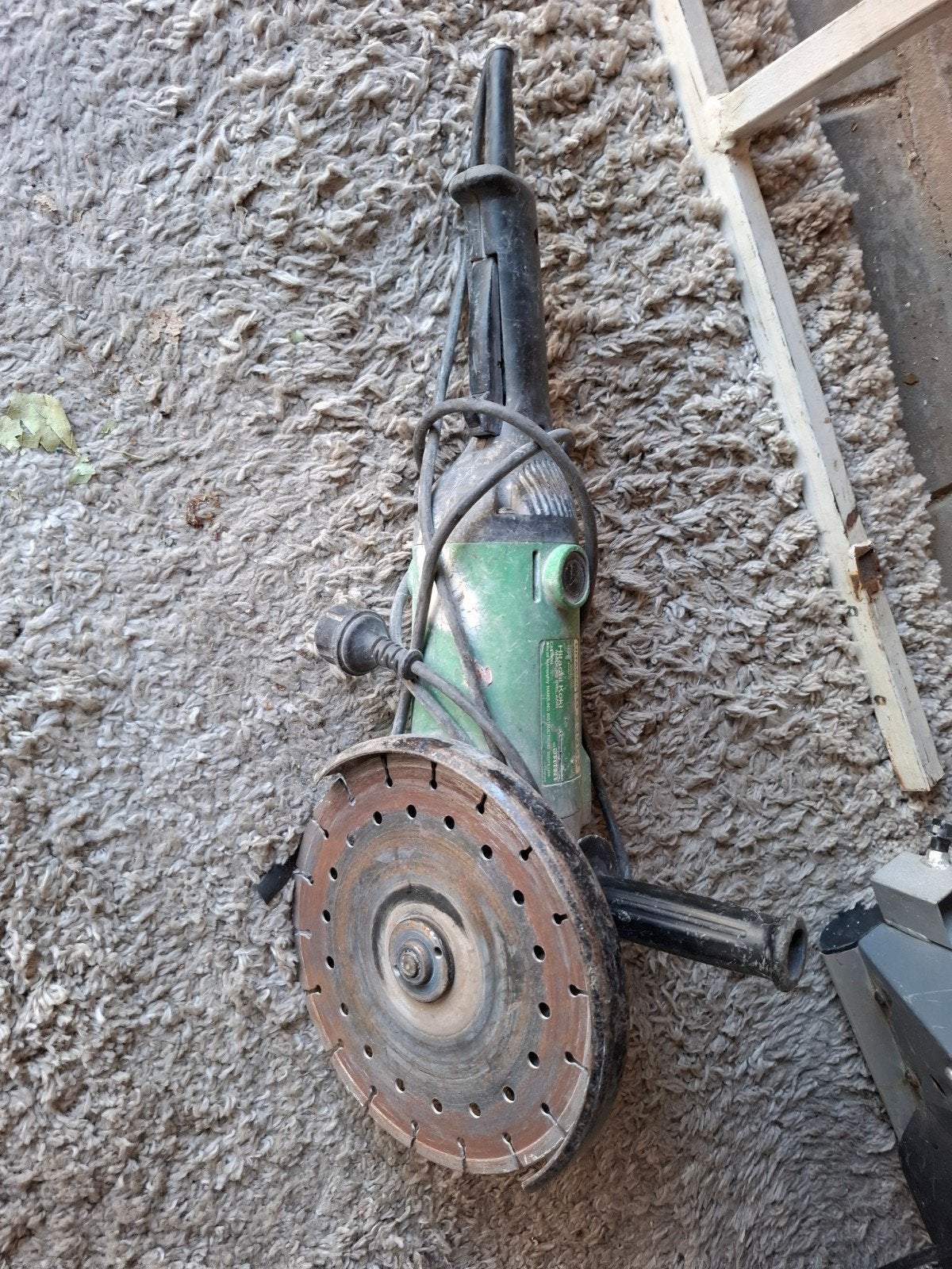 Gebruikte Haakse Slijper met Diamantzaagblad, Ophalen, Gebruikt, Haakse slijper, Overige merken