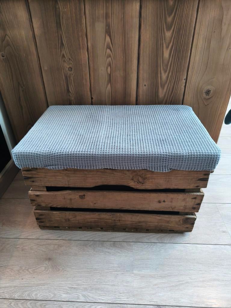 Verkleedkist / Opbergkist met zitkussen - 58x36x35 cm, Ophalen, Gebruikt, Minder dan 50 cm, 50 tot 75 cm