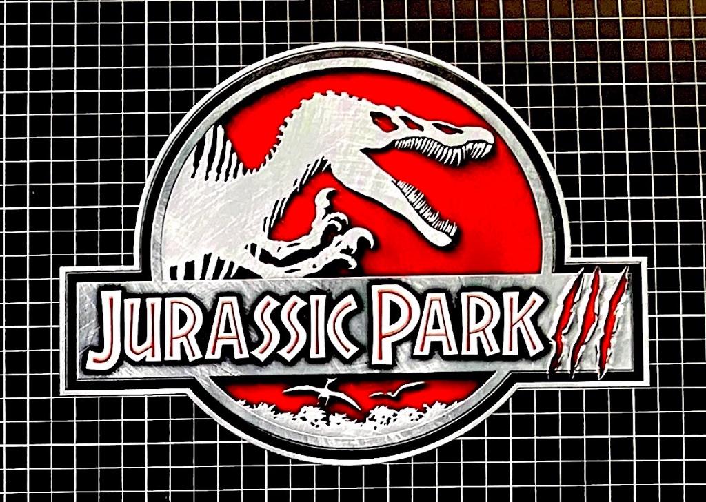 Jurassic Park III - Horizontale Size Chart poster., Verzenden, A1 t/m A3, Film en Tv, Rechthoekig Staand