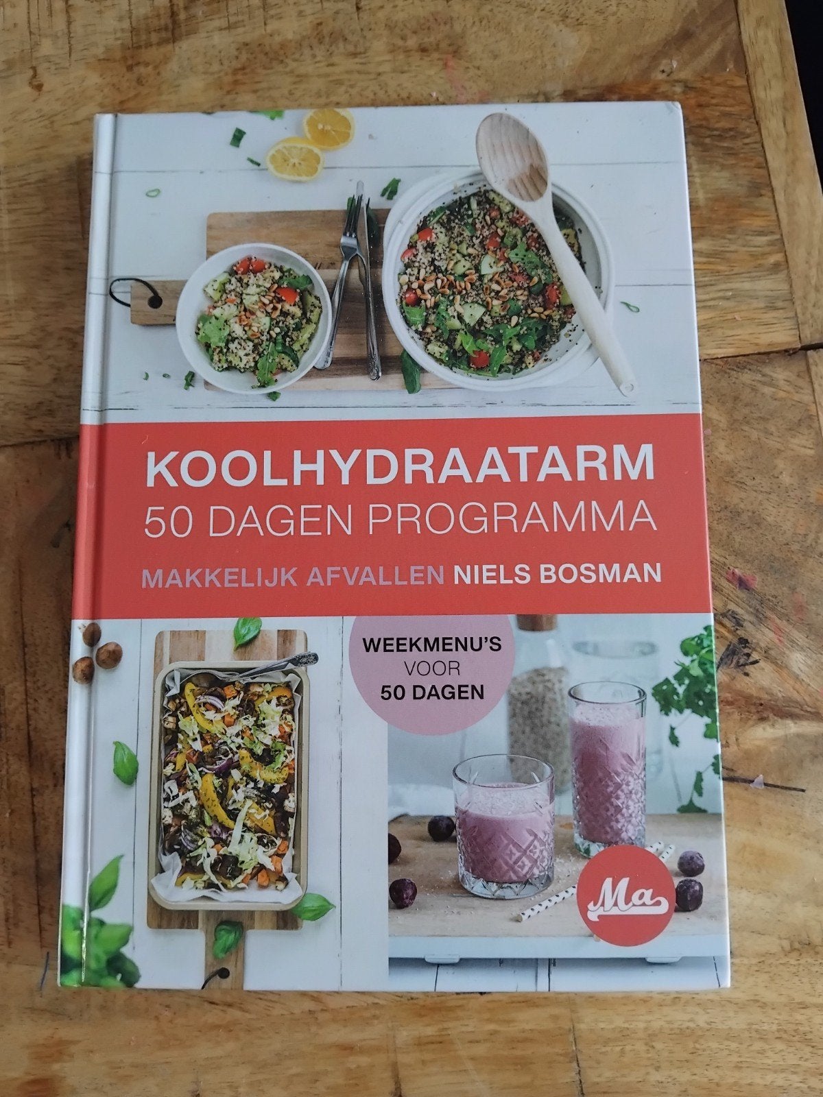 Koolhydraatarm 50 Dagen Programma - Makkelijk Afvallen, Ophalen of Verzenden, Zo goed als nieuw, Dieet en Voeding, Niels Bosman