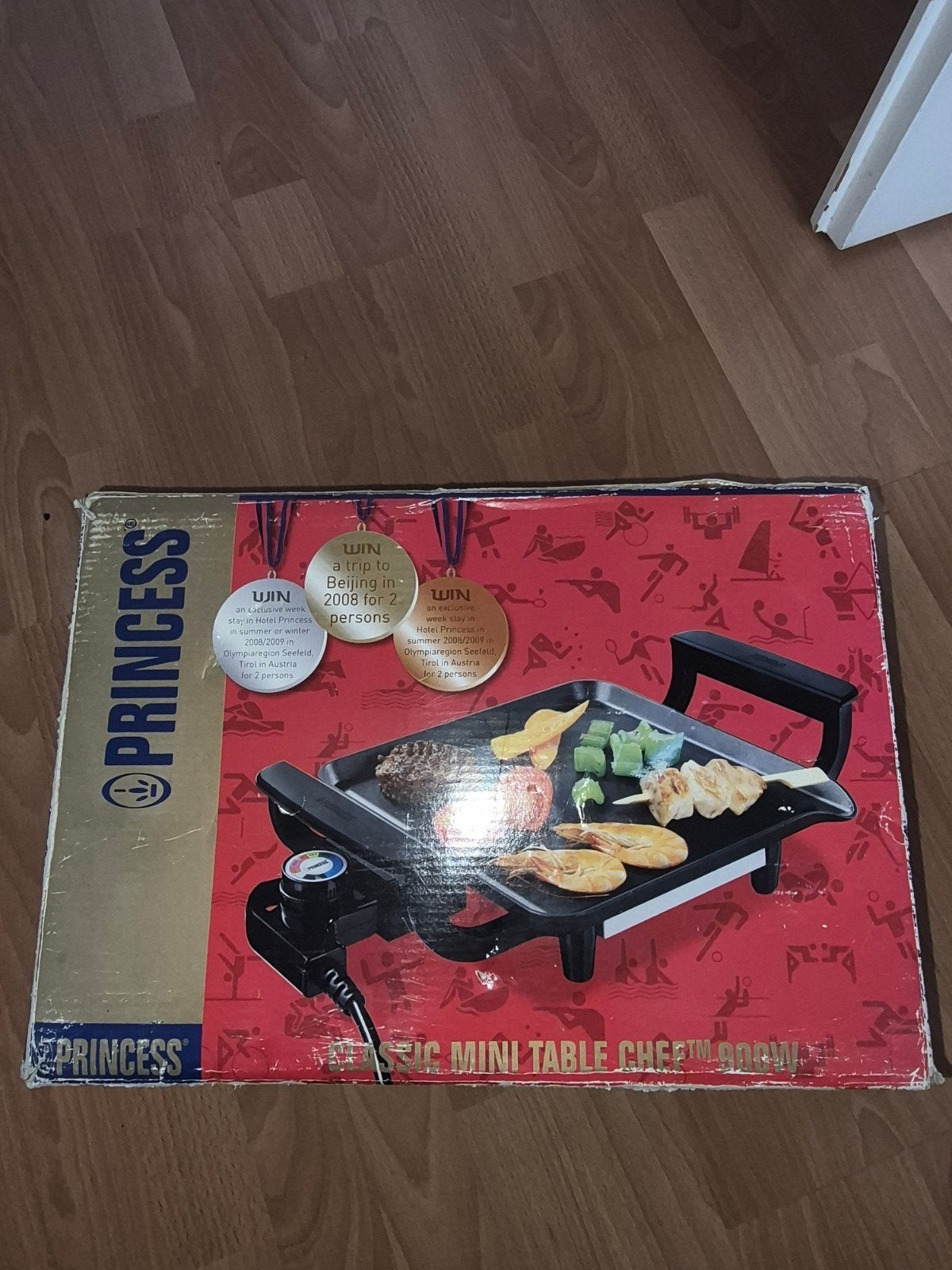 Nieuwe Princess Classic Mini Table Chef 900W Grillplaat, Witgoed en Apparatuur, Ophalen of Verzenden, Nieuw, Minder dan 4 personen