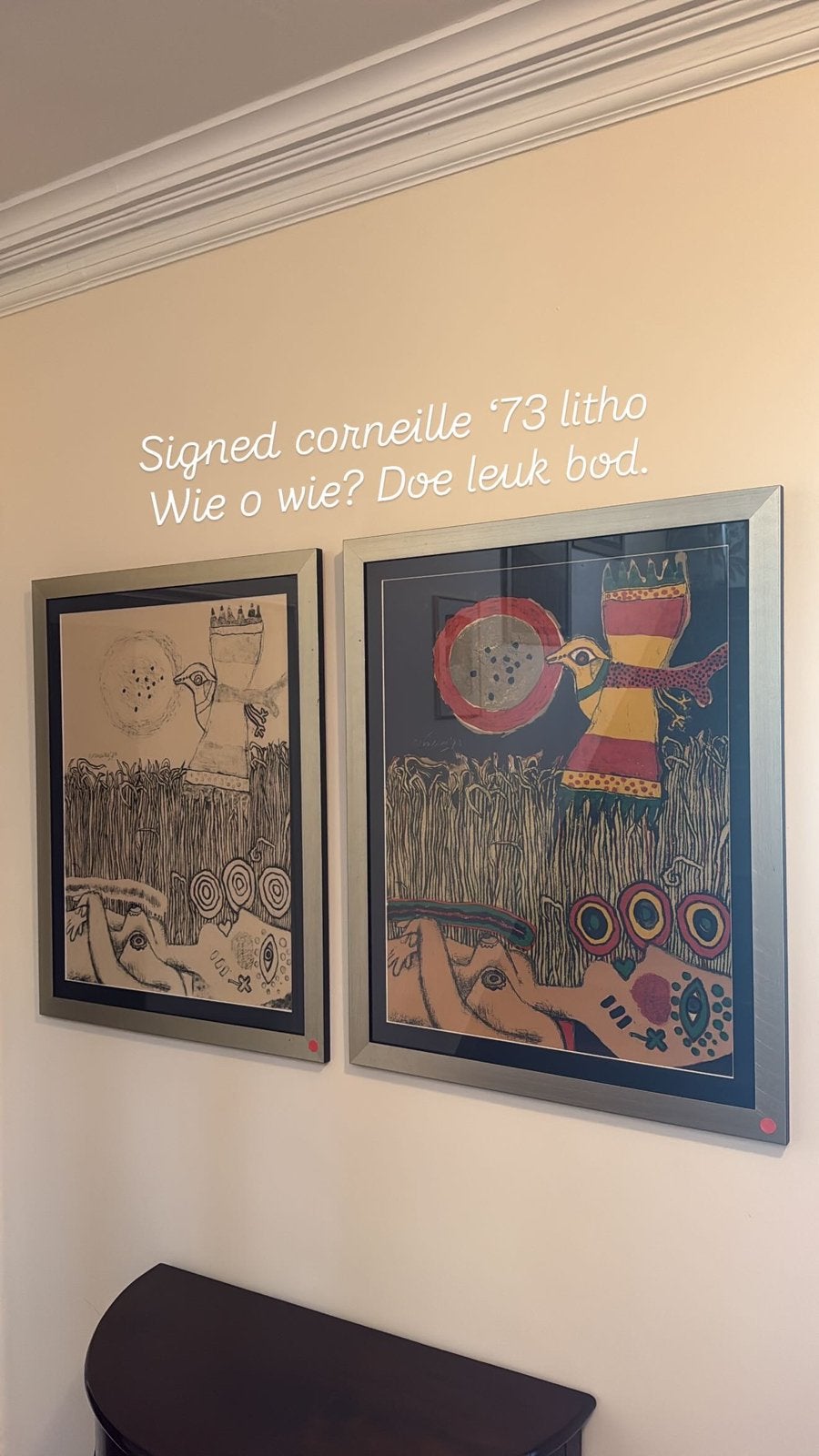 11 x Gesigneerde corneille 73 litho, Ophalen