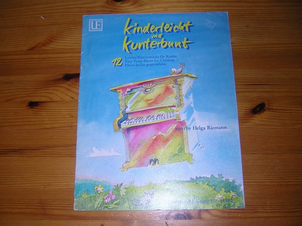 Kinderleicht und kunterbunt - helga riemann, Gebruikt, Ophalen of Verzenden, Artiest of Componist, Piano