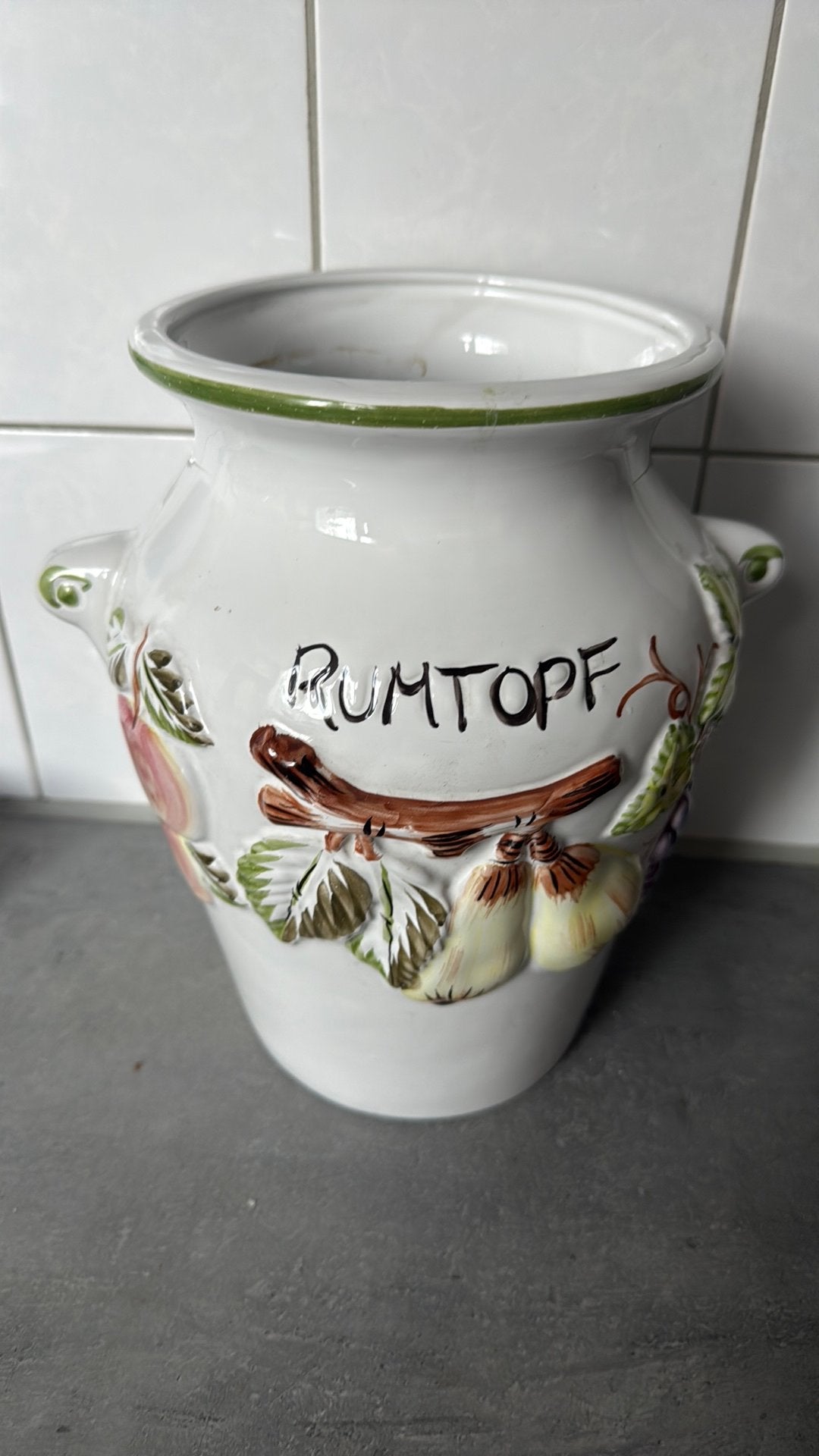 Mooie vaas, Huis en Inrichting, Keuken | Potten en Pannen, Ophalen of Verzenden, Zo goed als nieuw, Pot, Bus of Blik