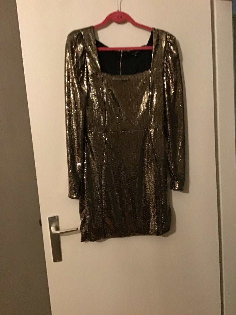Feestjurkje, Kleding | Dames, Jurken, Maat 42/44 (L), Ophalen of Verzenden, Zo goed als nieuw, Boven de knie