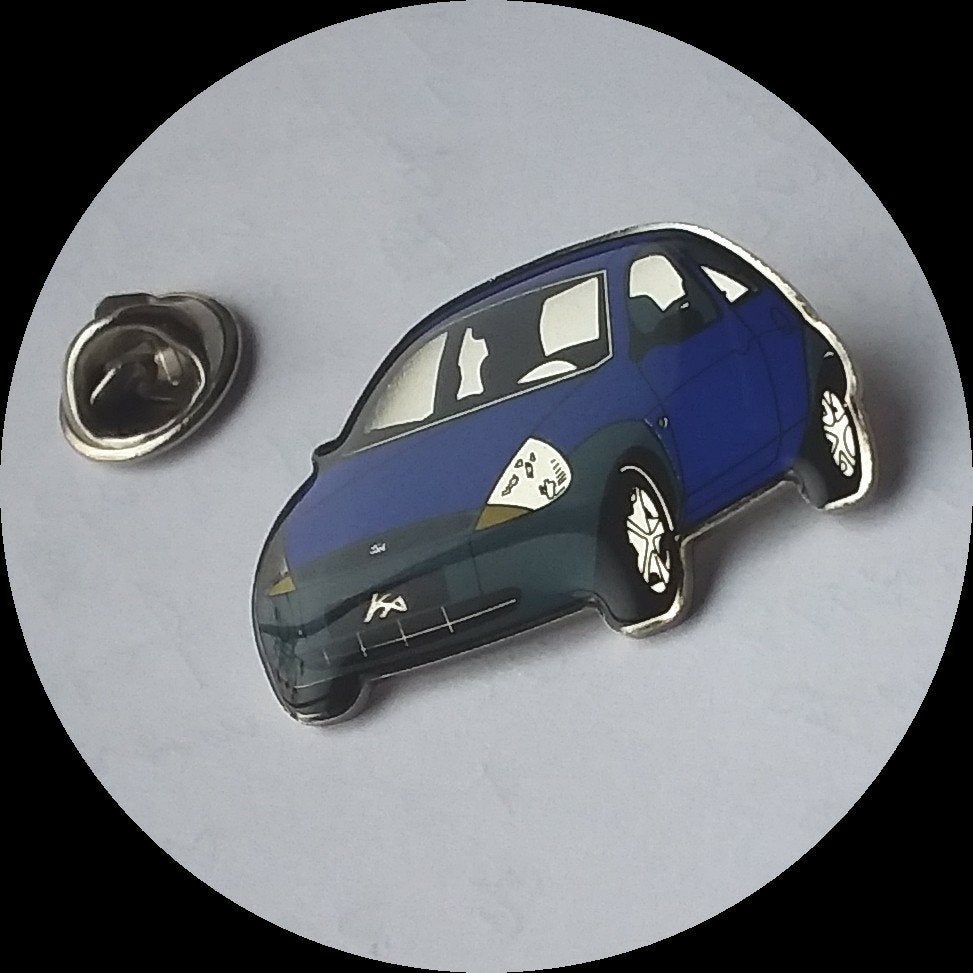 FORD K pin, blauw, Ophalen of Verzenden, Zo goed als nieuw, Transport, Speldje of Pin