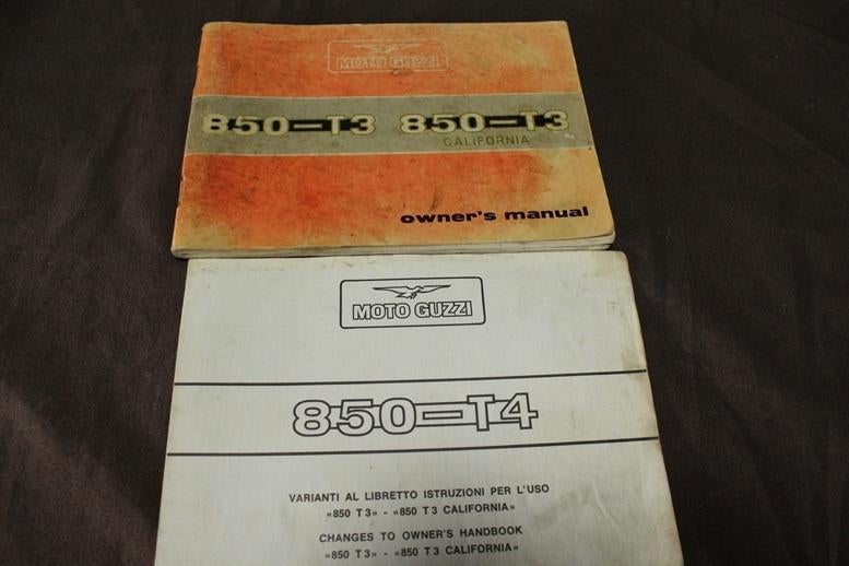 Moto Guzzi 850 T3 T4 California 1980 owner's manual, Ophalen of Verzenden, Moto Guzzi