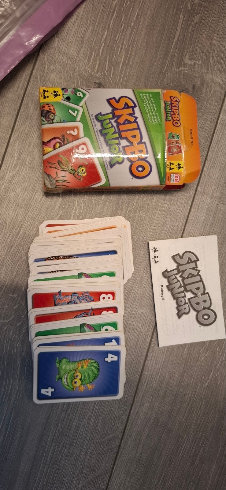 Skip-Bo Junior Kaartspel, Hobby en Vrije tijd, Een of twee spelers, Ophalen of Verzenden, Gebruikt, Mattel