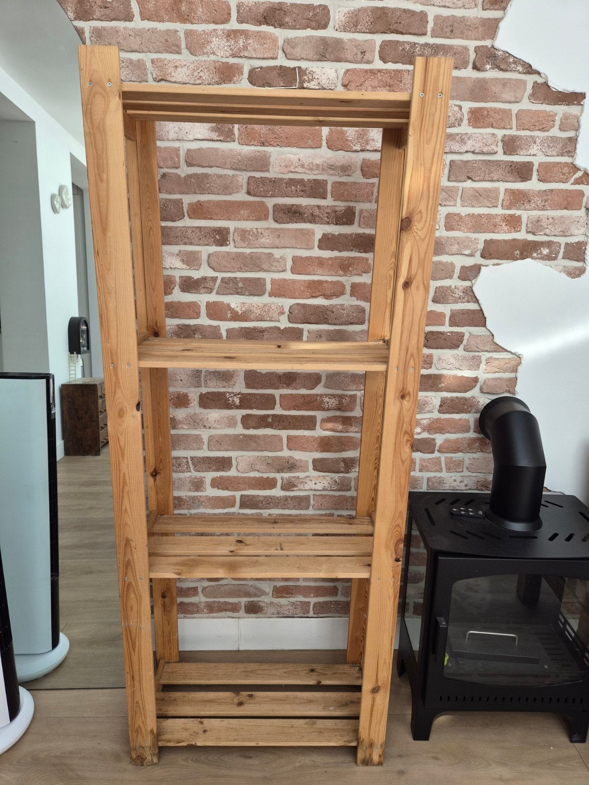 houten stellingkast ikea ivar, Ophalen, Gebruikt
