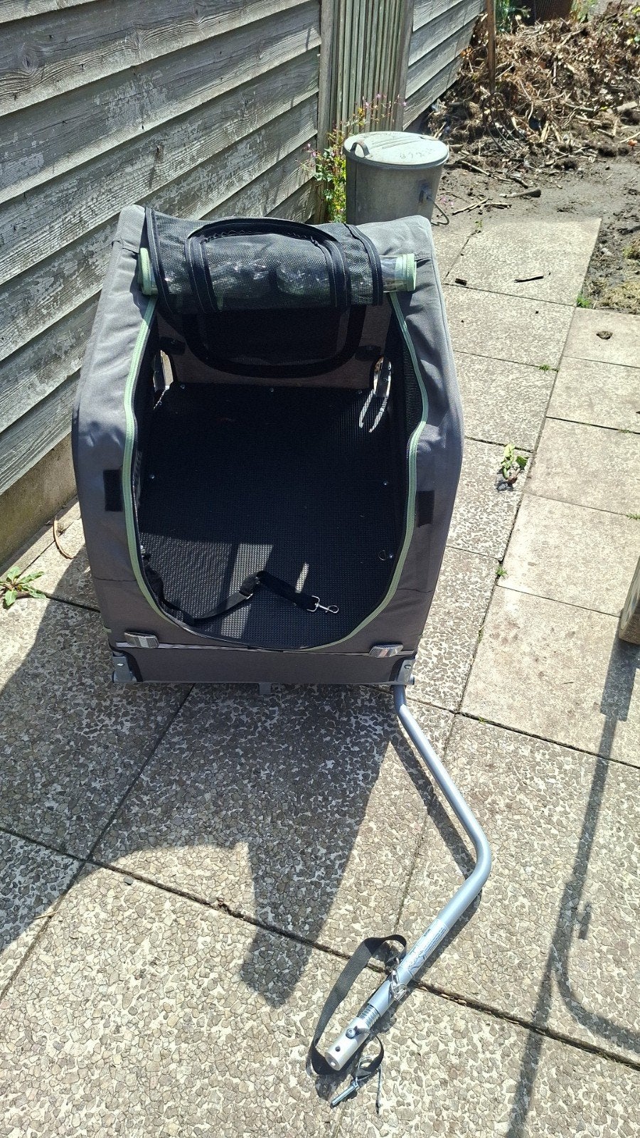 Honden fiets kar, Ophalen