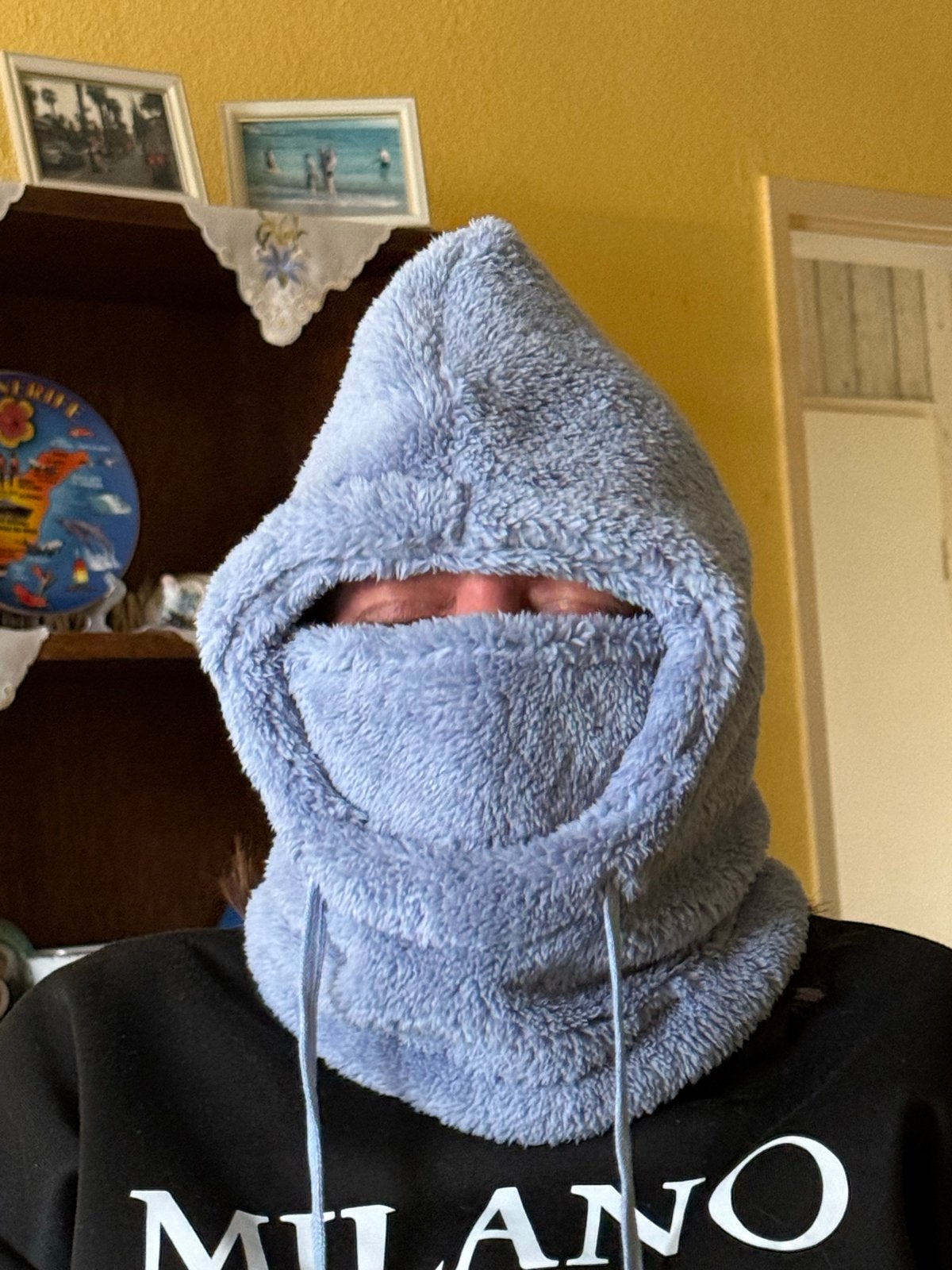 Zachte Fleece Balaclava - Lichtblauw, Ophalen of Verzenden, Nieuw, Maat 38/40 (M), Muts