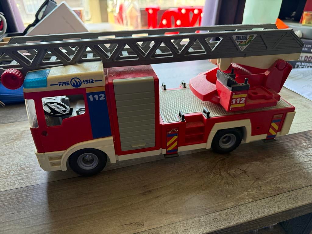 Playmobil Brandweerwagen en Kazerne Set, Kinderen en Baby's, Speelgoed | Playmobil, Ophalen of Verzenden, Gebruikt, Complete set