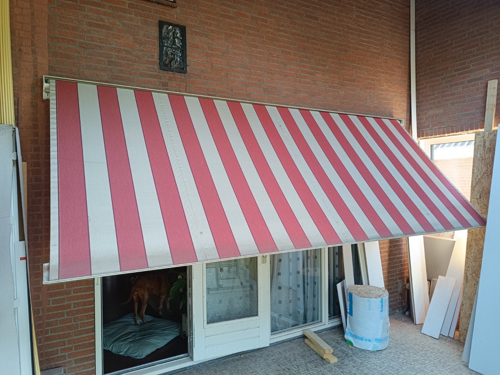 Electrisch zonnescherm, Tuin en Terras, Zonneschermen, Ophalen, Gebruikt, Elektrisch, 150 tot 300 cm