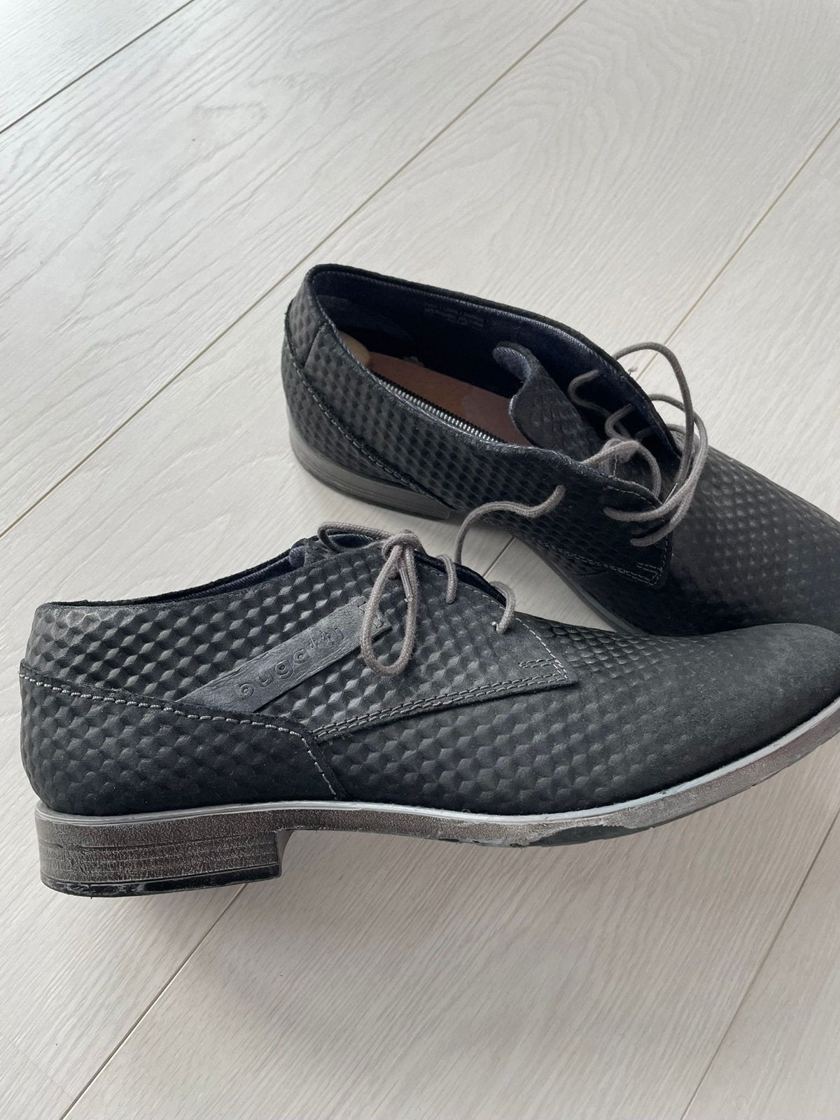 Bugatti Nette Schoenen Zwart Maat 45, Ophalen of Verzenden, Gedragen, Zwart, Veterschoenen