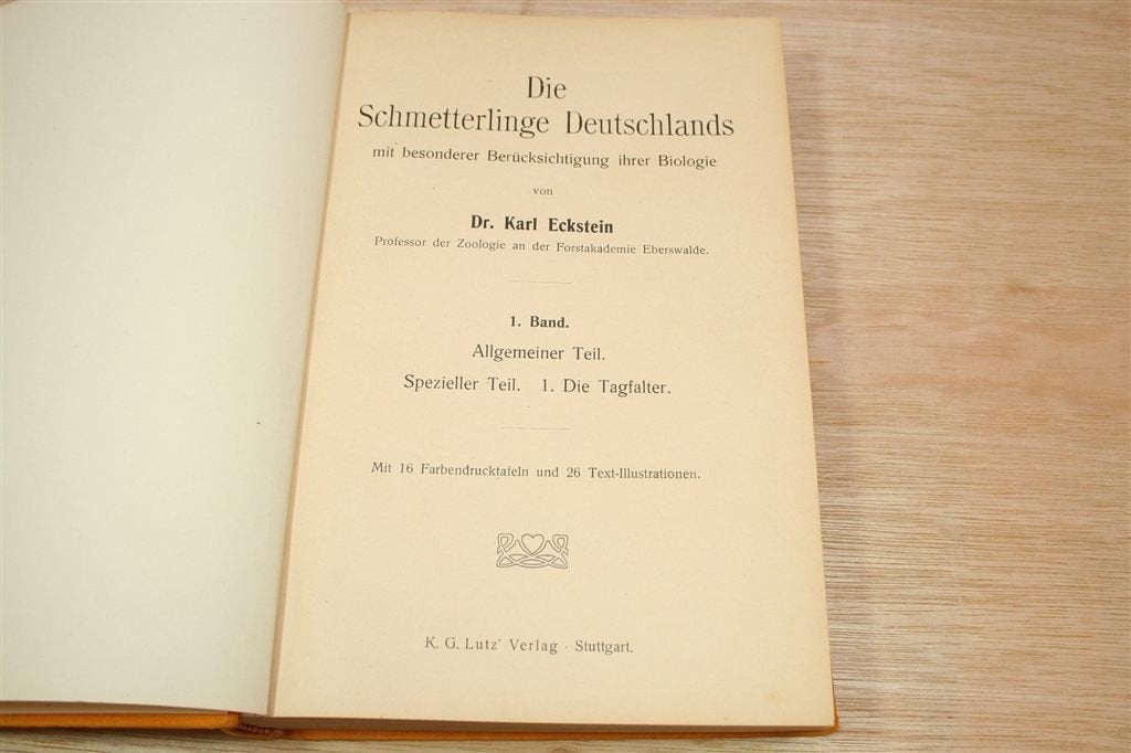 Vlinders van Duitsland — Deel 1 [1913] — Kleurenplaten, Ophalen of Verzenden, Gelezen, Overige diersoorten