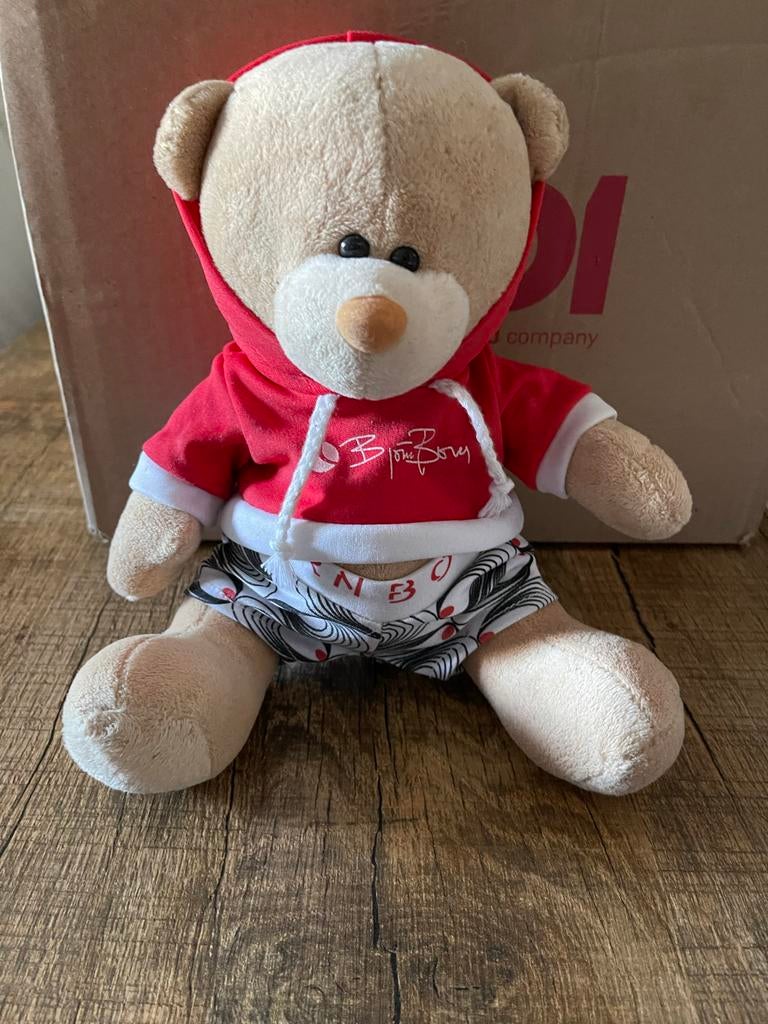 Nieuw Björn Borg knuffelbeertje met hoodie en boxershort, Kinderen en Baby's, Speelgoed | Knuffels en Pluche, Ophalen of Verzenden