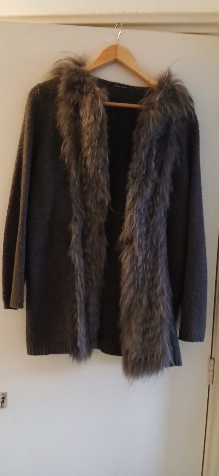Luisa Cerano vest met bontkraag - Maat 40 (M), Kleding | Dames, Truien en Vesten, Maat 38/40 (M), Bruin, Verzenden, Luisa Cerano