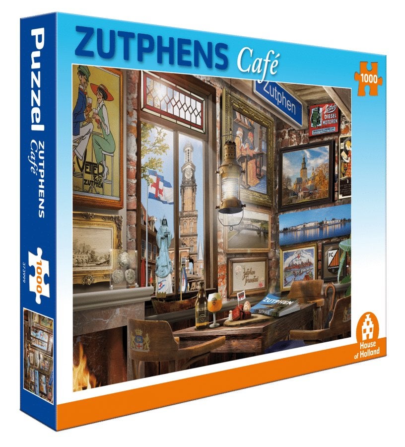 legpuzzel 1000 nieuw Cafe serie - Zutphens Cafe., Ophalen of Verzenden, 500 t/m 1500 stukjes, Nieuw, Legpuzzel